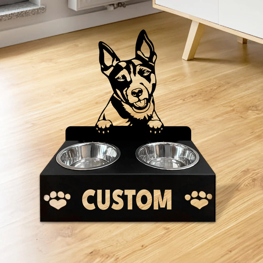 Personlige hundeskåle med stativ