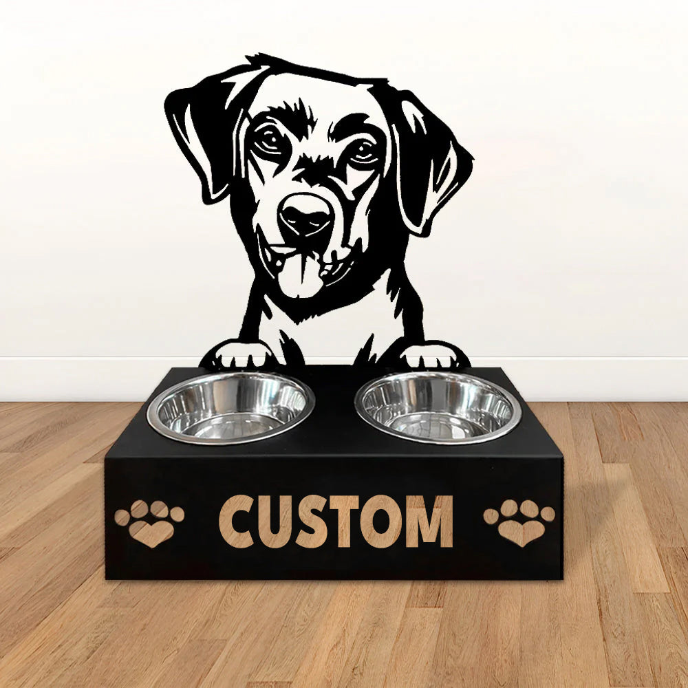 Personlige hundeskåle med stativ