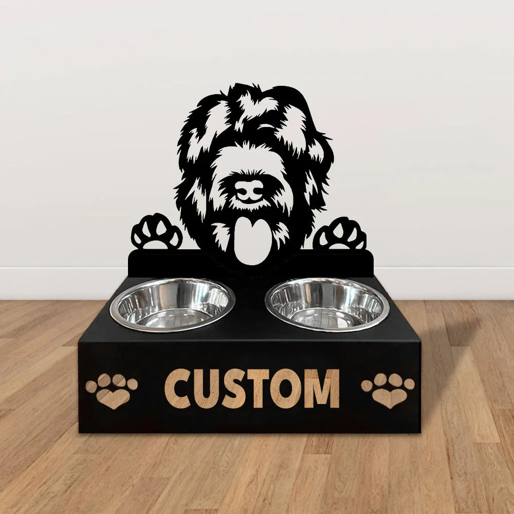 Personlige hundeskåle med stativ