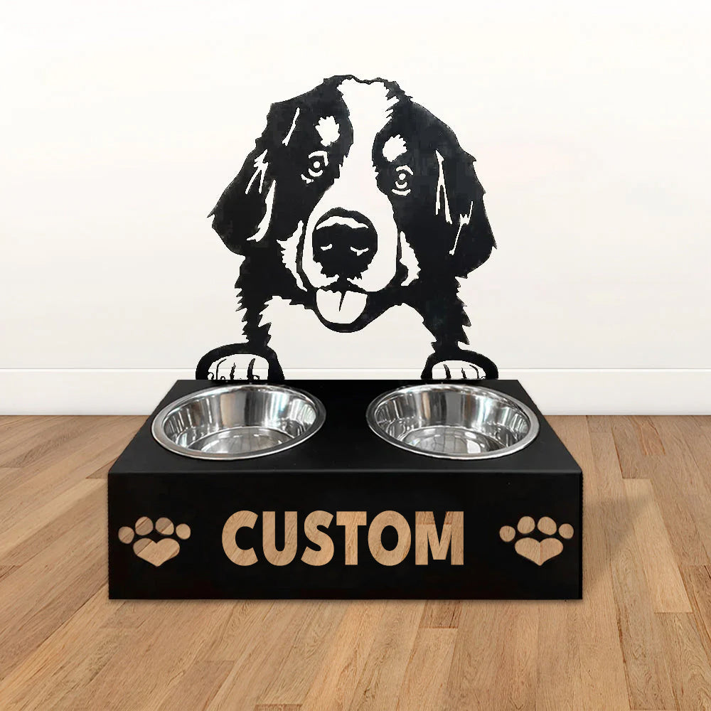 Personlige hundeskåle med stativ