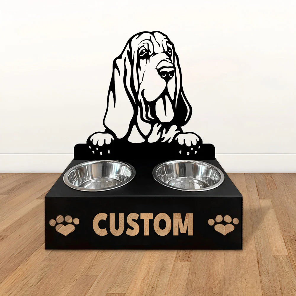 Personlige hundeskåle med stativ