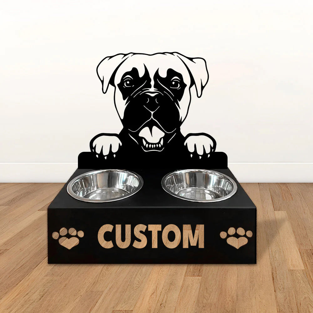 Personlige hundeskåle med stativ