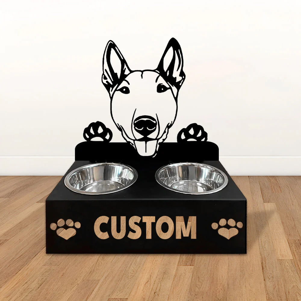 Personlige hundeskåle med stativ