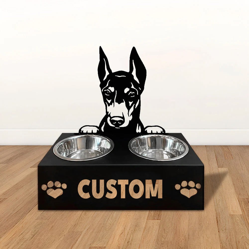 Personlige hundeskåle med stativ