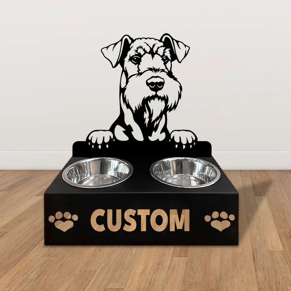 Personlige hundeskåle med stativ