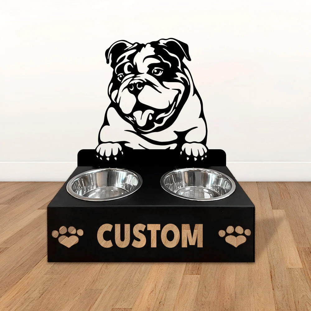 Personlige hundeskåle med stativ