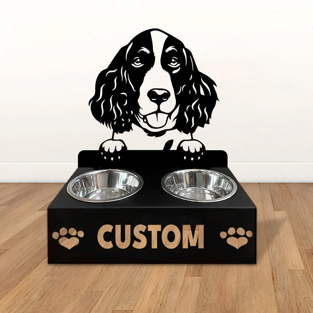 Personlige hundeskåle med stativ