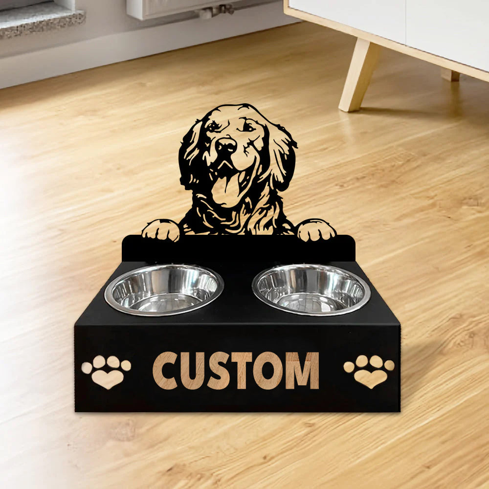 Personlige hundeskåle med stativ