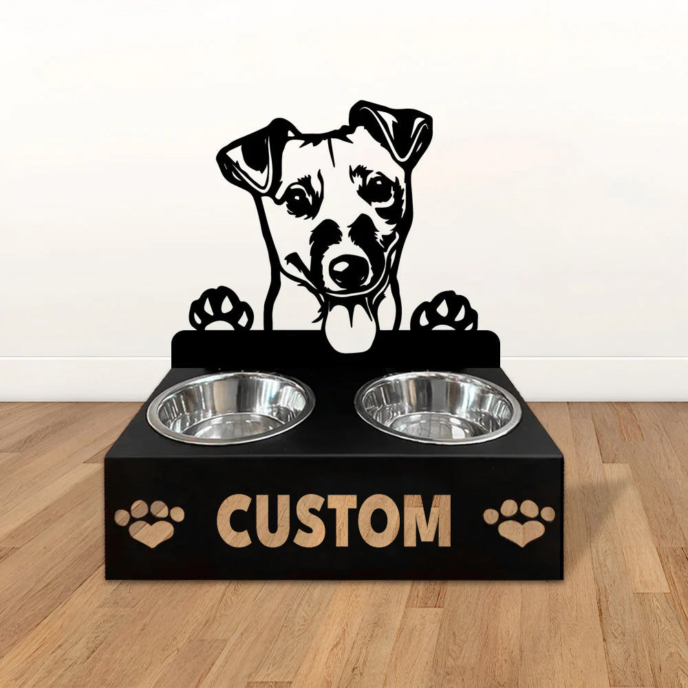 Personlige hundeskåle med stativ