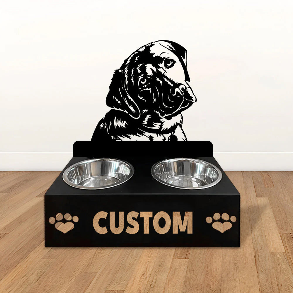 Personlige hundeskåle med stativ