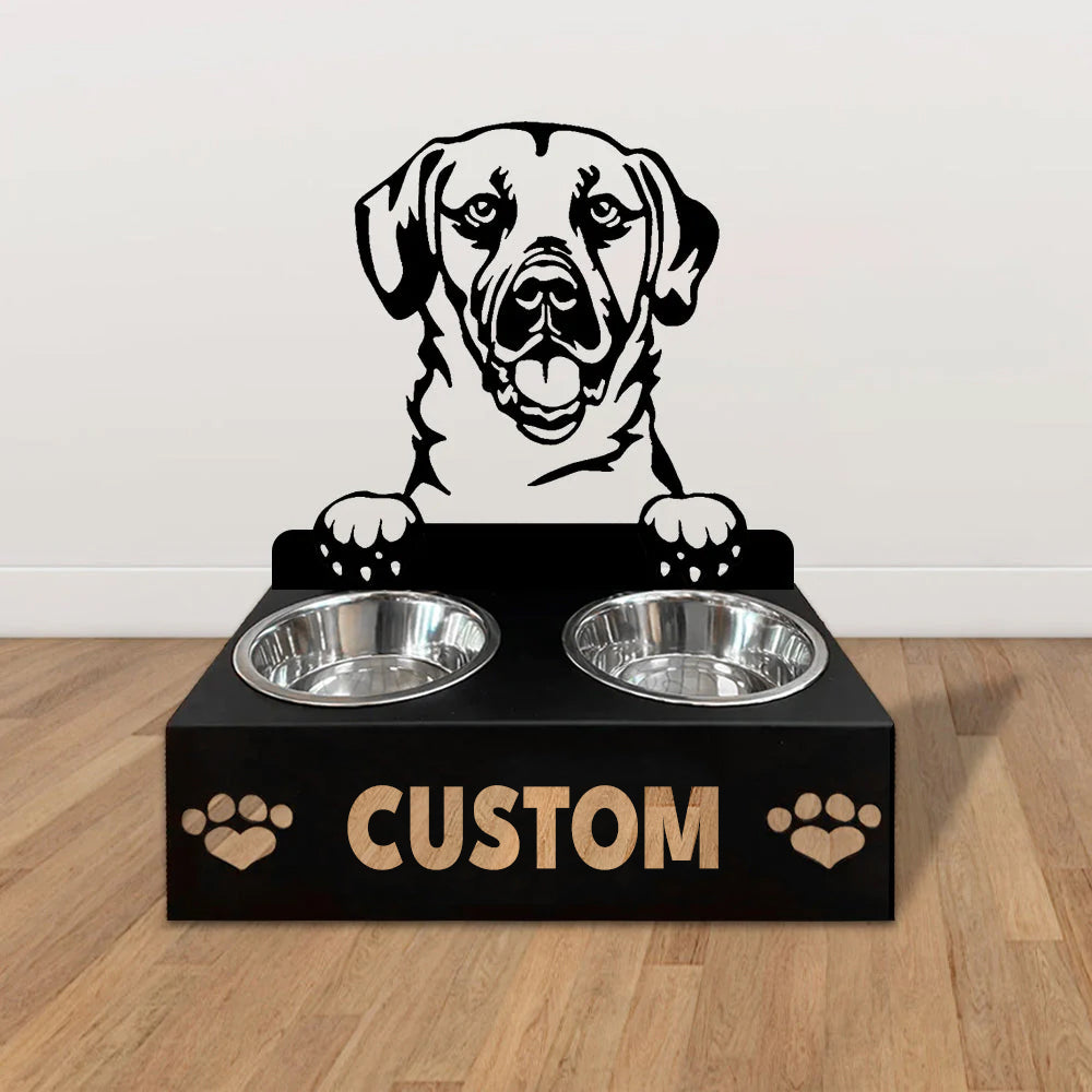 Personlige hundeskåle med stativ