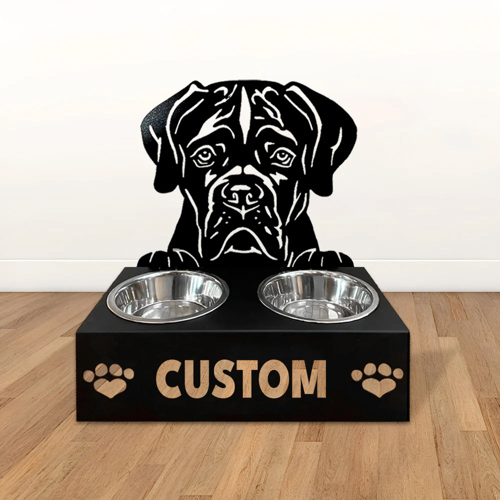 Personlige hundeskåle med stativ