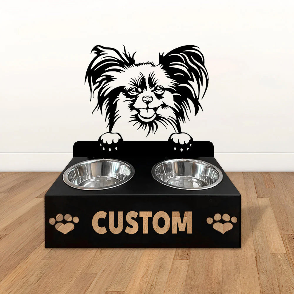 Personlige hundeskåle med stativ