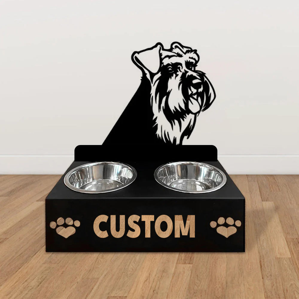 Personlige hundeskåle med stativ