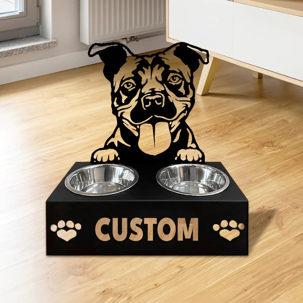 Personlige hundeskåle med stativ