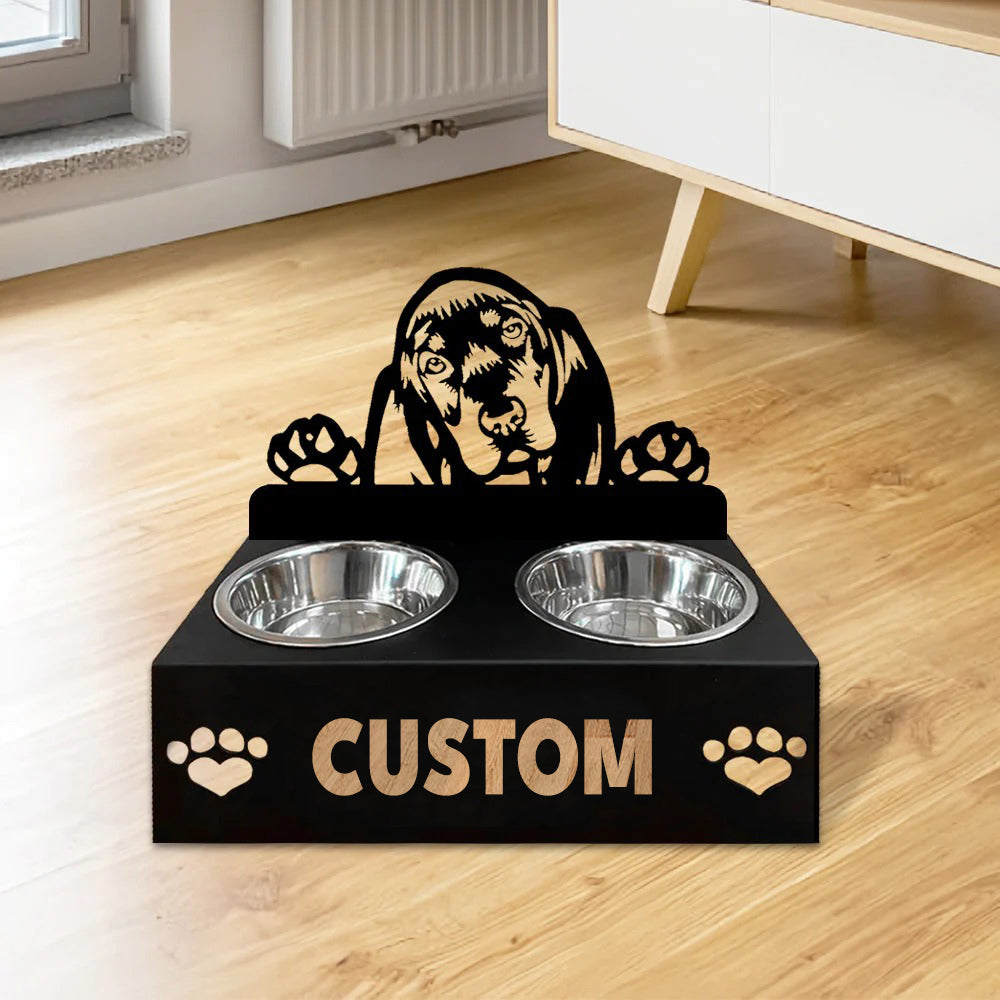 Personlige hundeskåle med stativ