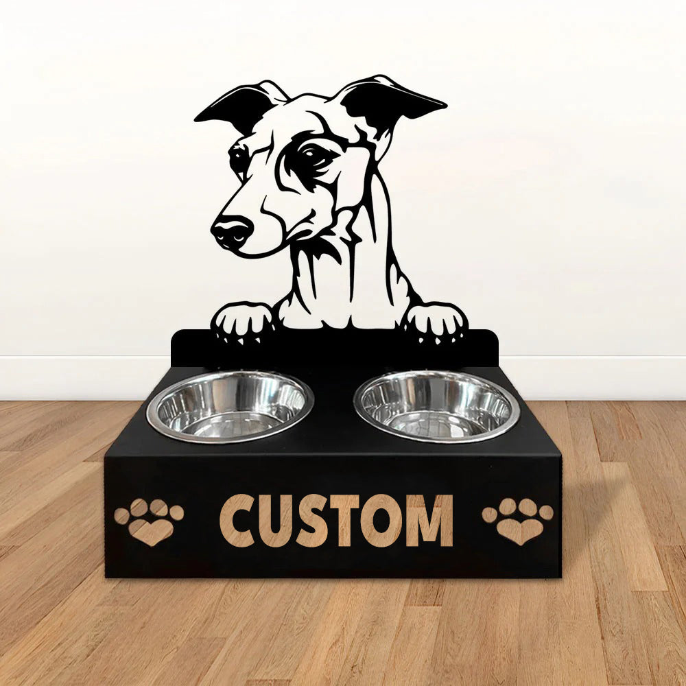 Personlige hundeskåle med stativ