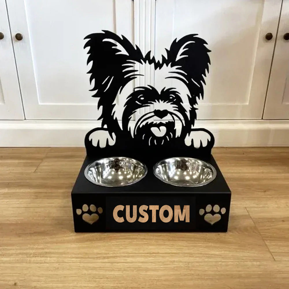 Personlige hundeskåle med stativ